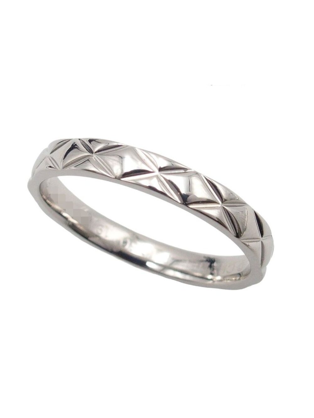 Chanel Quilted Platinum 64 Ring